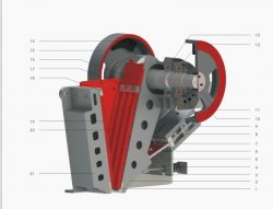 Щековая  дробильная установка LIMING PE 500*750