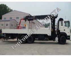 КМУ HIAB 190TM с буровым шенком, на базе Hyundai HD250