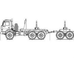 59601-0000010 Тягач трубоплетевозный