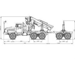 5960-0000010-01 Тягач лесовозный с гидроманипулятором